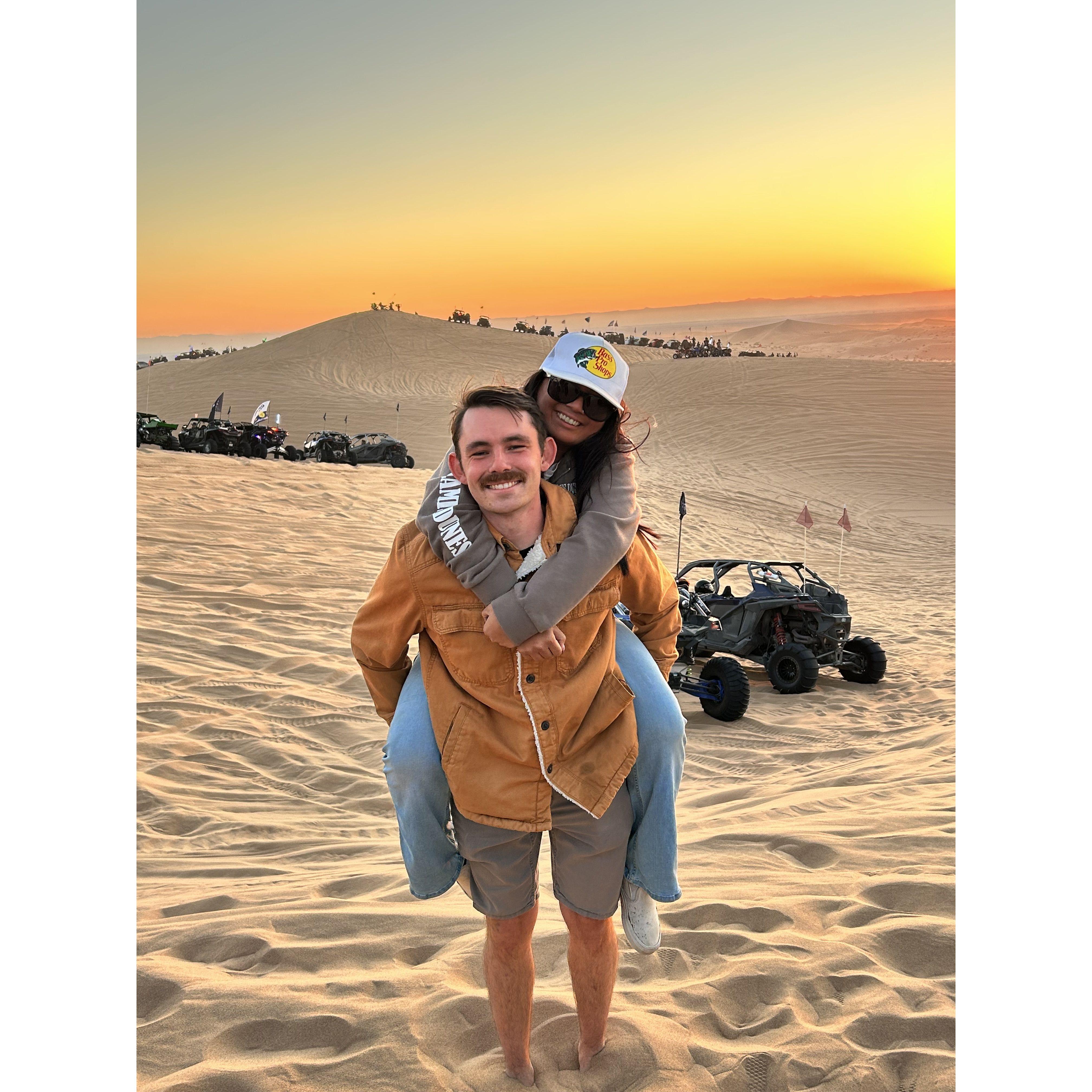 One of our favorite places to watch a sunset. Sunset Hill in Glamis.