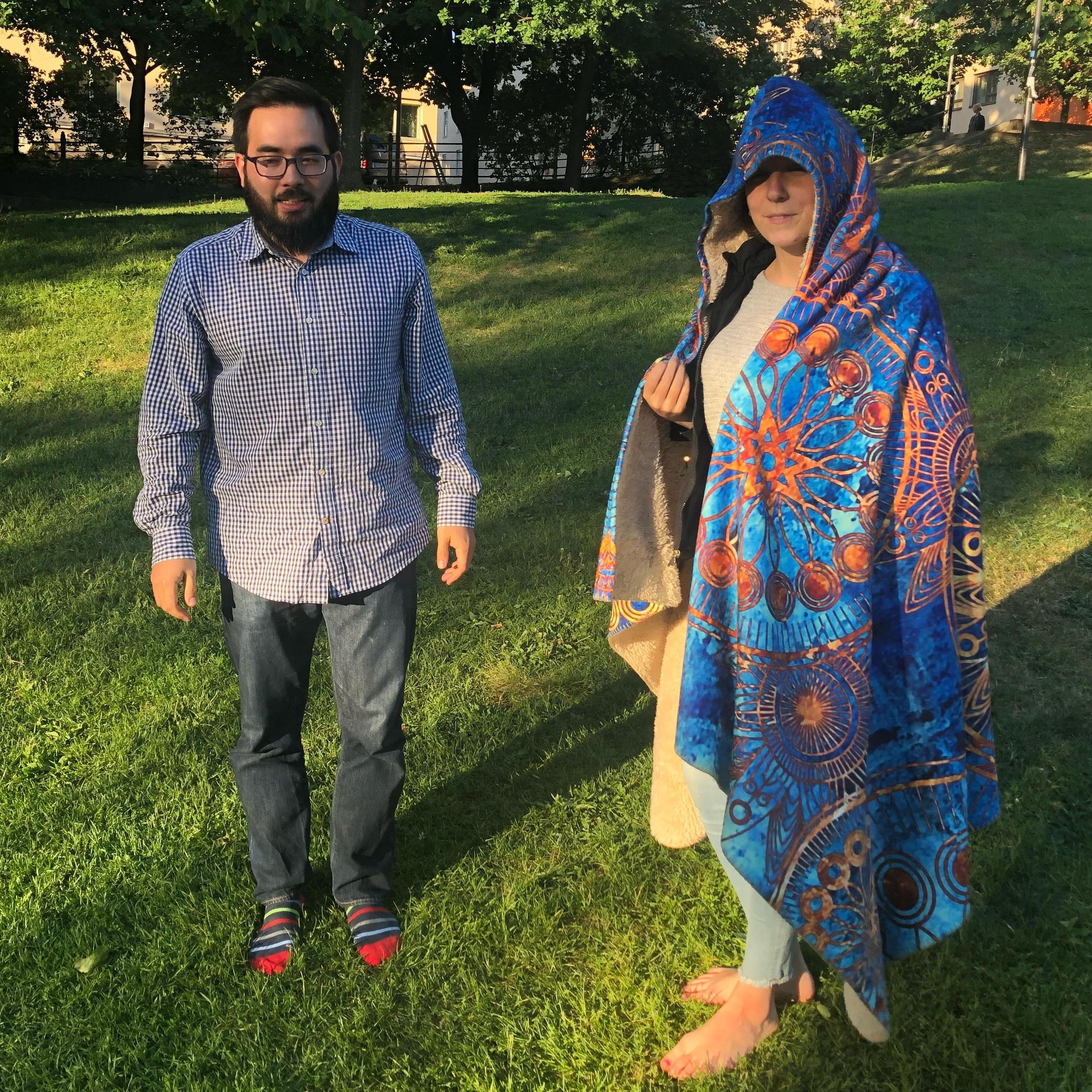 Our second ever picture together because when its my birthday I can make everyone take individual pictures with me at my picnic dinner in the park!