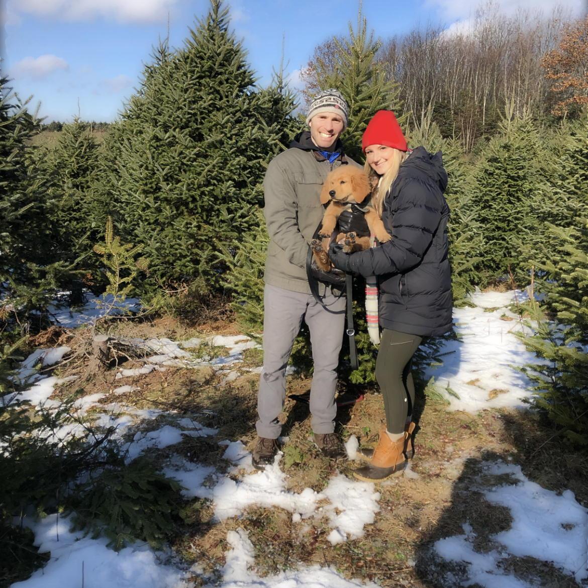 December 2018 
Cutting down our first Christmas tree for our first Christmas together!