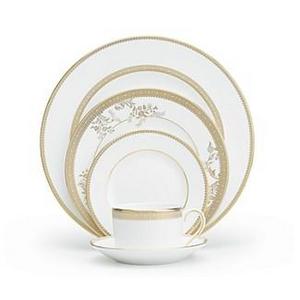 Vera WangWedgwood Vera Lace Gold 5 Piece Place Setting