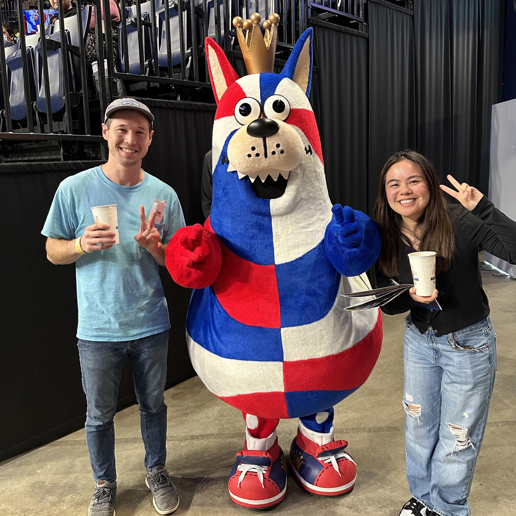 2024 - Went to Okinawa together for the first time to visit my family. Of course we had to go to a professional basketball game!