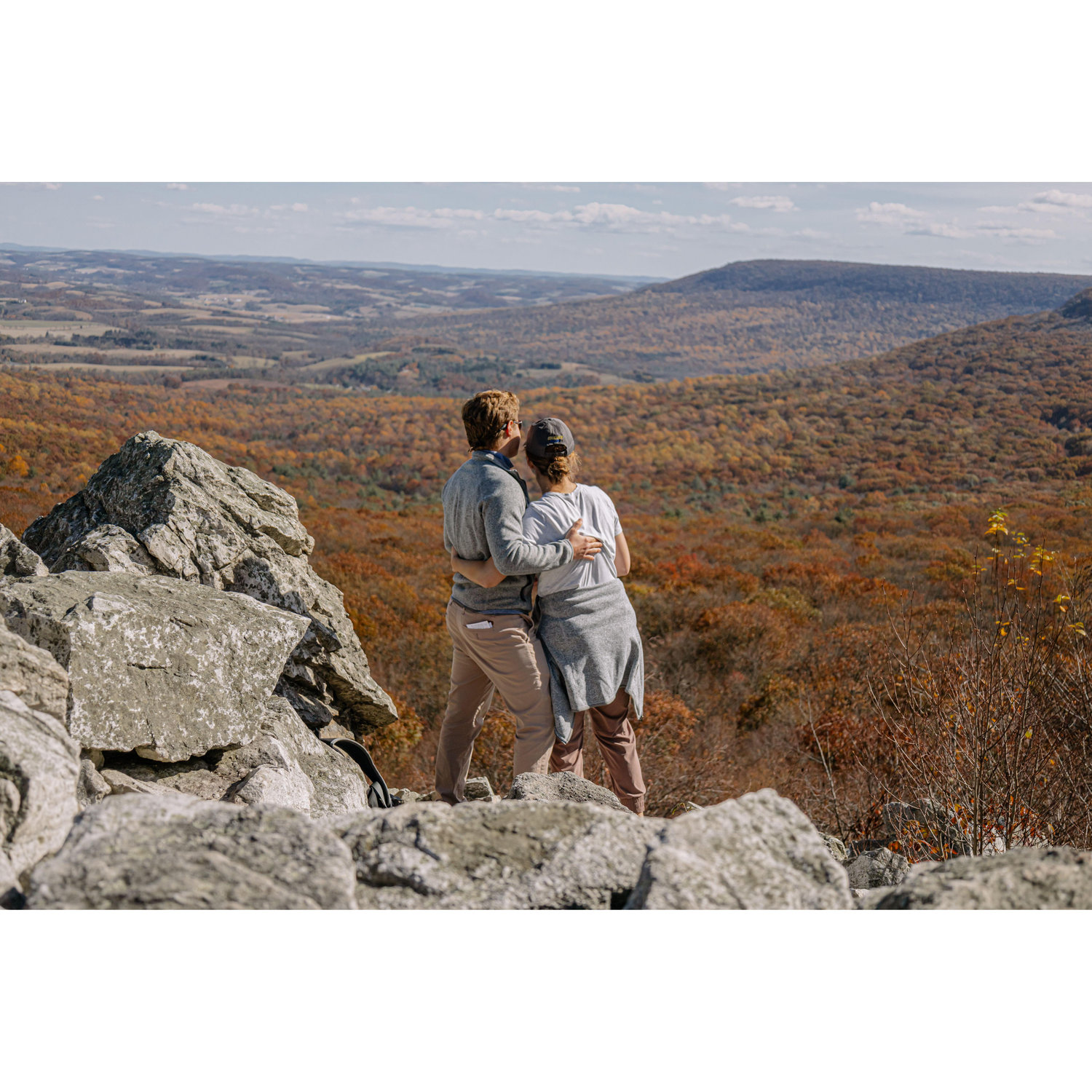Right before Alyssa realized this was actually a surprise engagement hike!