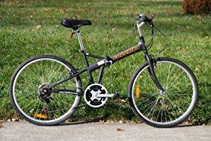 Columba 26" Folding Bike w. Shimano 18 Speed Black(SP26S_BLK)