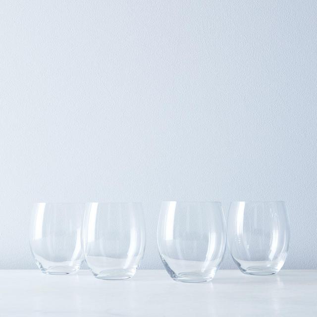 Italian Stemless Wine Glasses (Set of 4)