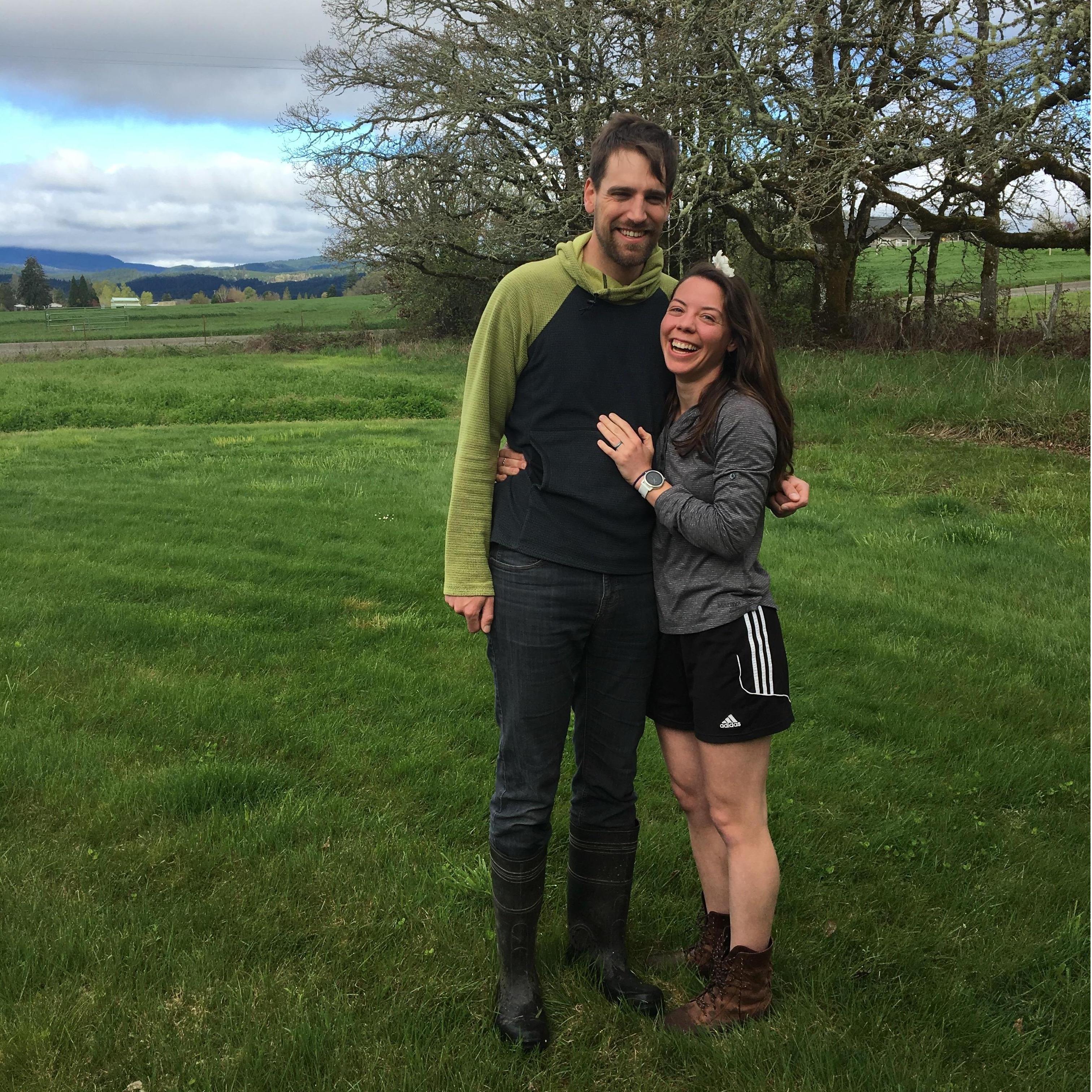 Immediately after the proposal. Observe the fevered look in Ryan's eye.