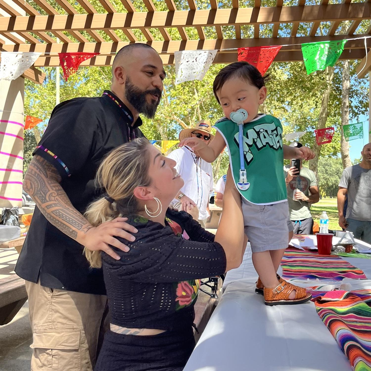 Honoring our Mexican roots, we went all out for Mateo’s 1st B-day. Papel picados, a taquera, piñata (although he was too small to hit it), family, and music. Bless everyone, it was HOT that day!