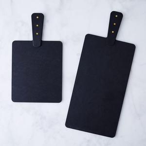 Matte Black & Brass Boards (Set of 2)