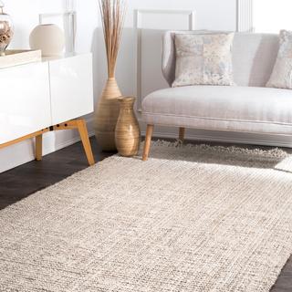 Hand Woven Chunky Loop Jute Area Rug