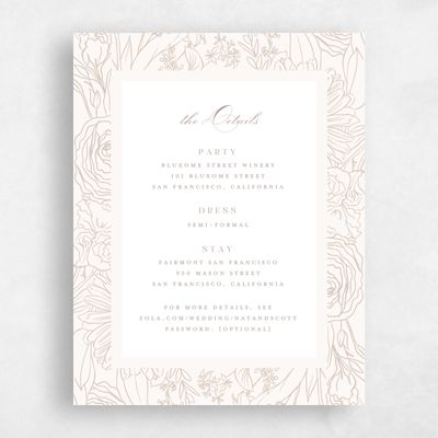 Beige Summer Wedding Enclosure - Corentine