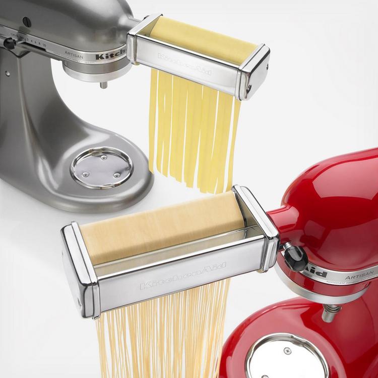 Pasta Attachment for Kitchen Stand Mixer,Pasta Maker Machine, Pasta Roller,  Angel Hair and Fettuccine Cutter