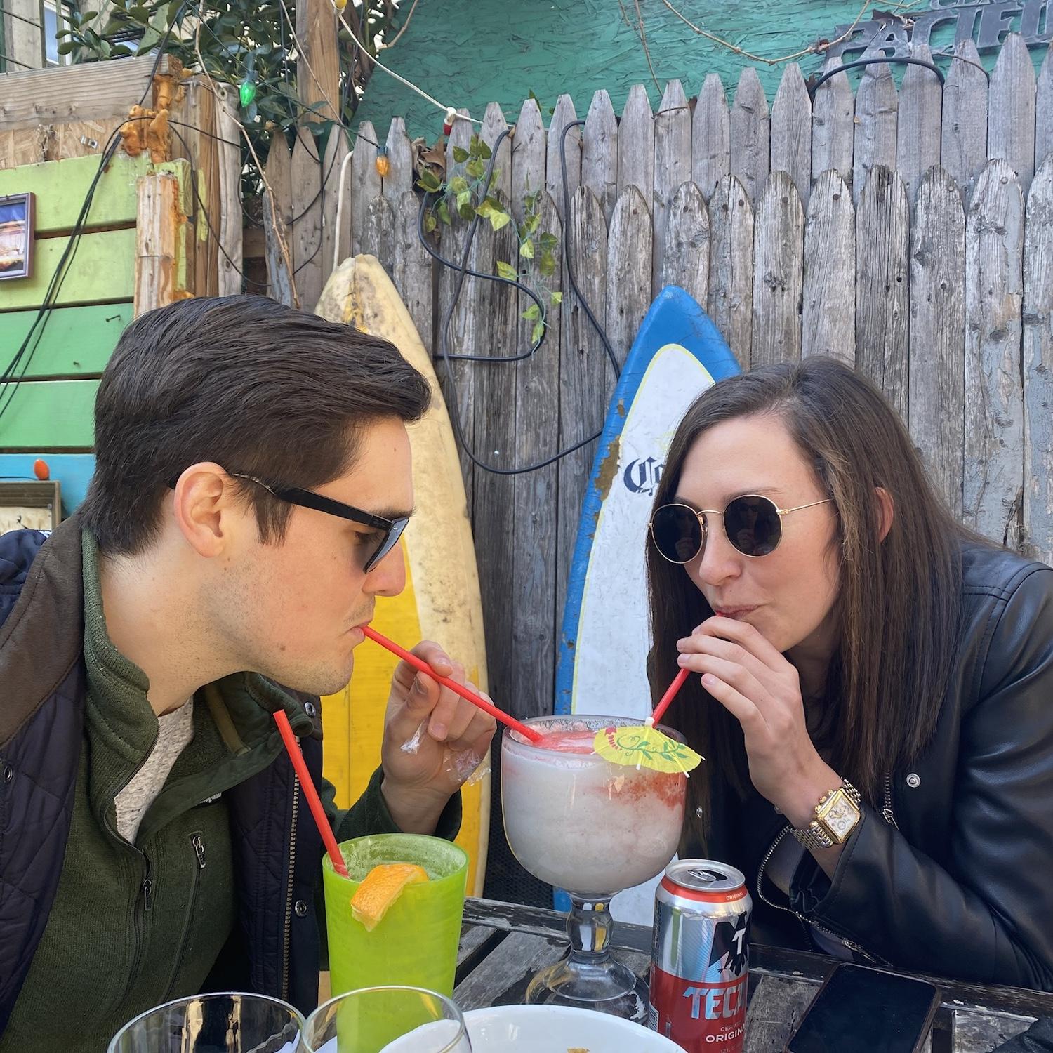 Our first photo together 🍹