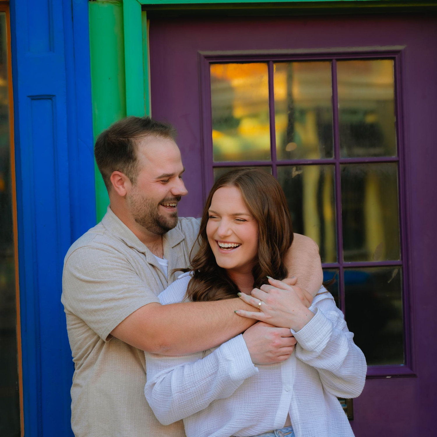 Engagement photo shoot with our wedding photographer!