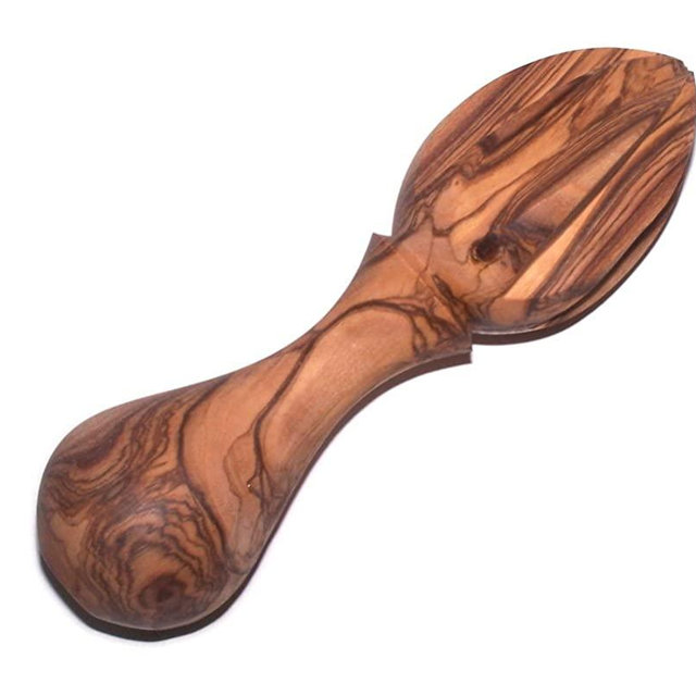 Lemon Juicer / Citrus Reamer carved in hard olive wood from Bethlehem (5.5 Inches) - Asfour Outlet Trademark