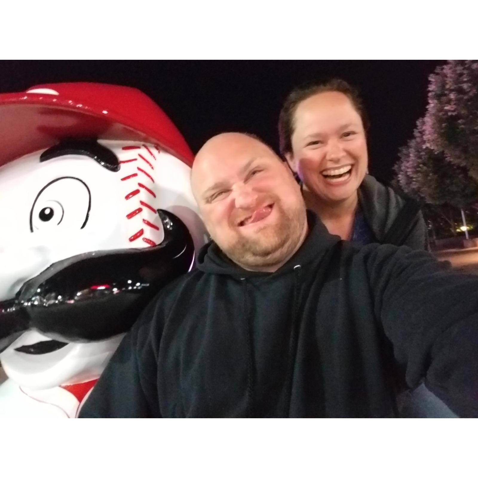 Our 1st date & the 1st picture we ever took together.