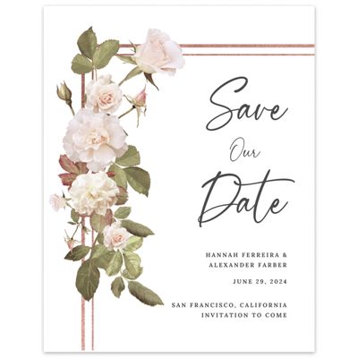 Multi-Colored Wedding Digital Save the Date - Quintana Bloom