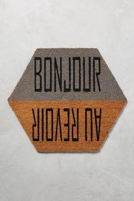 Bonjour & Au Revoir Doormat