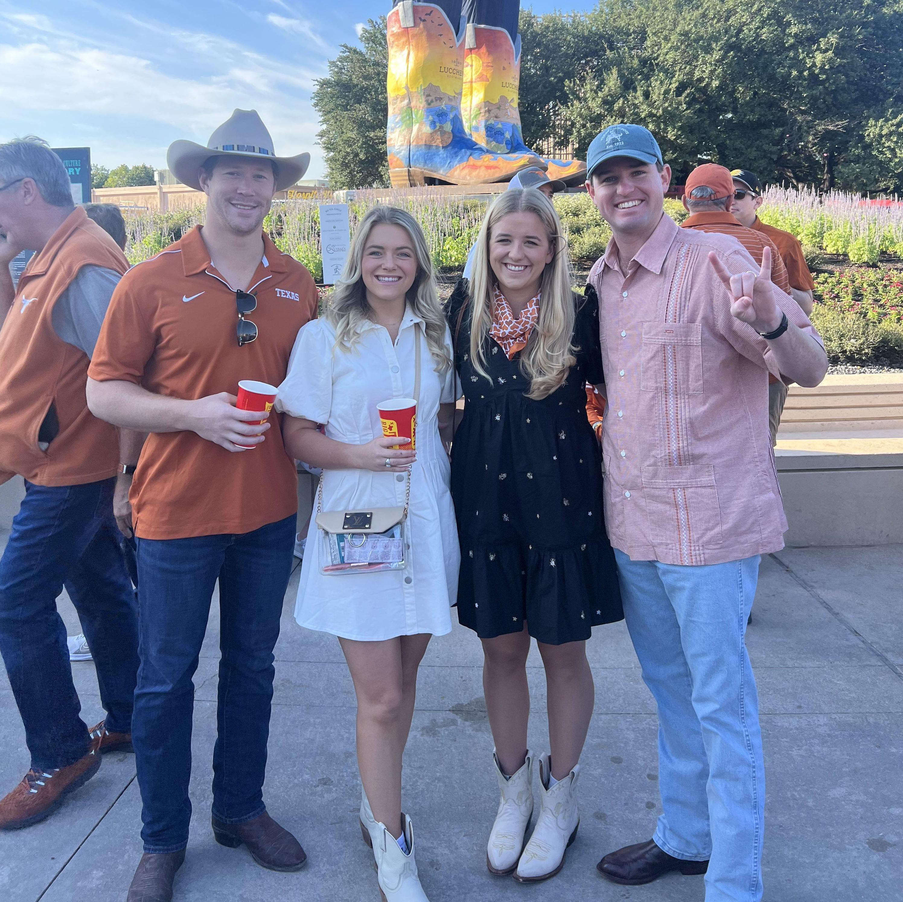 TX-OU 2023 with Katie and John! One of our favorite days of the year, unless of course - the Longhorns end up losing. If that happens, steer clear of John & Brooks.