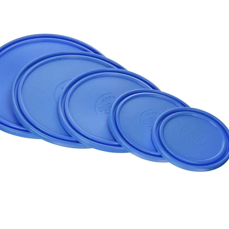 Duralex Blue Lids for Lys Round Bowls 5-Piece Set