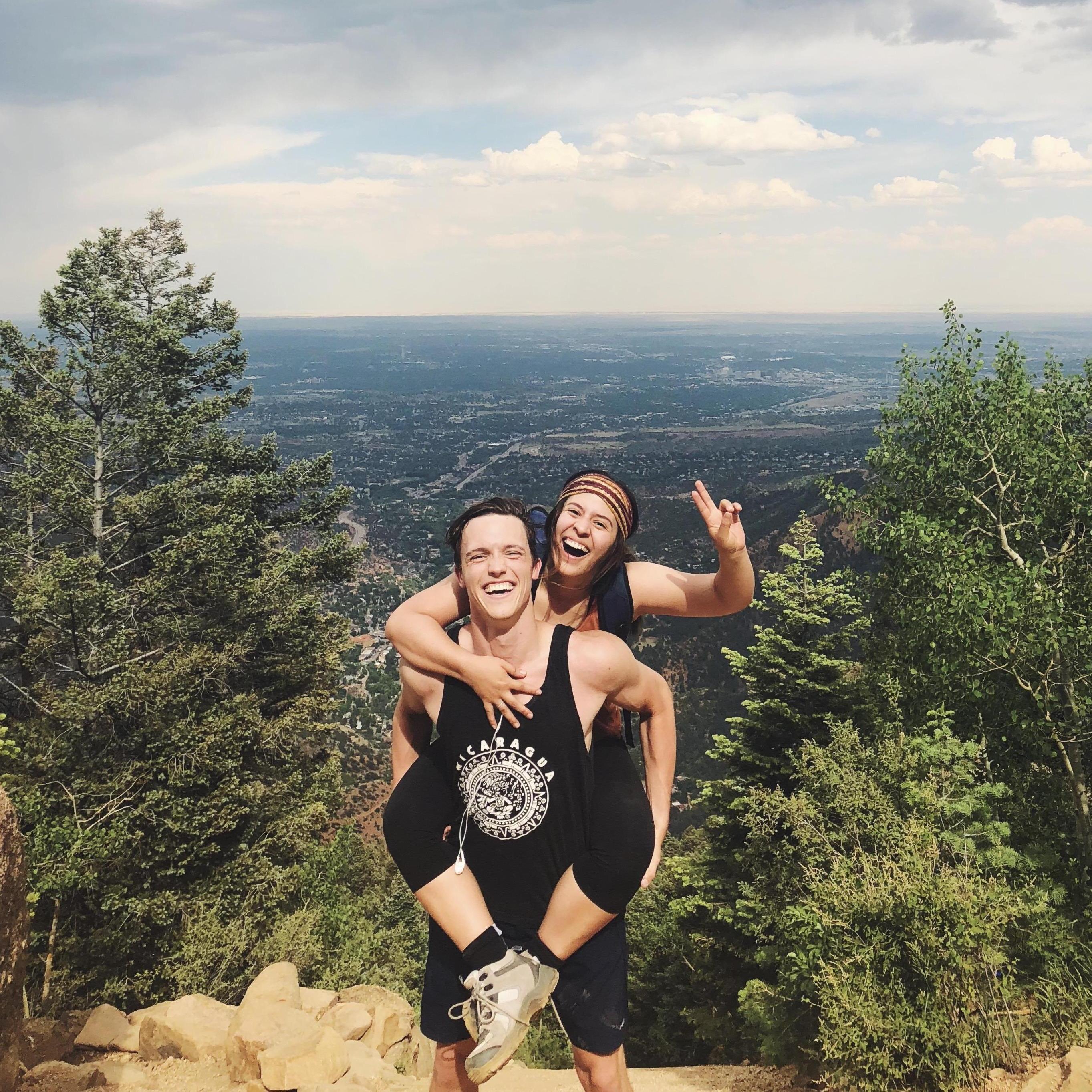 Burger King cookies and hiking is our medicine! This was the infamous Manitou incline which is basically 5000 very steep stairs and it kinda sucked.