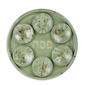The Passover Platter in Speckled Olive
