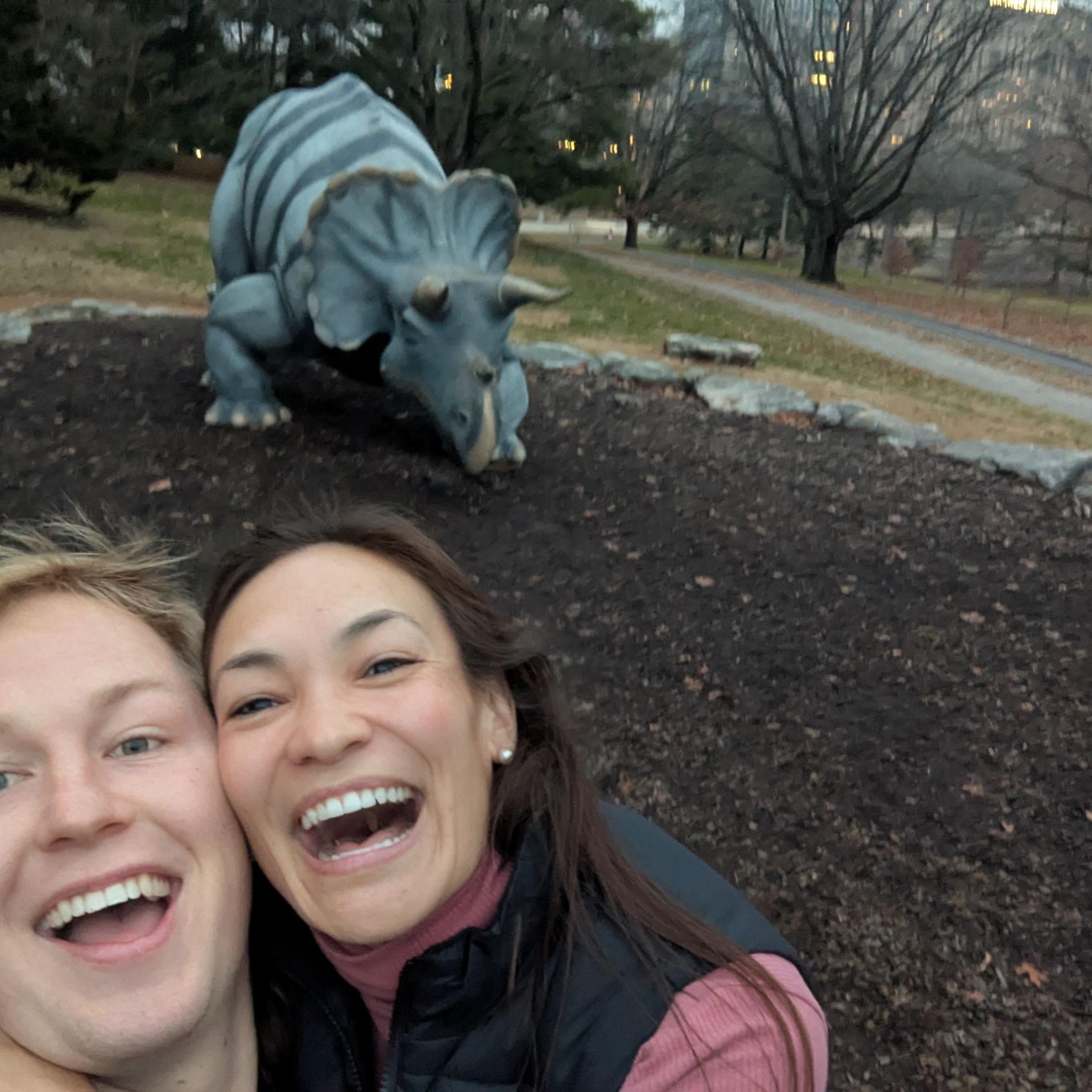 Yes this is a triceratops in St. Louis MO