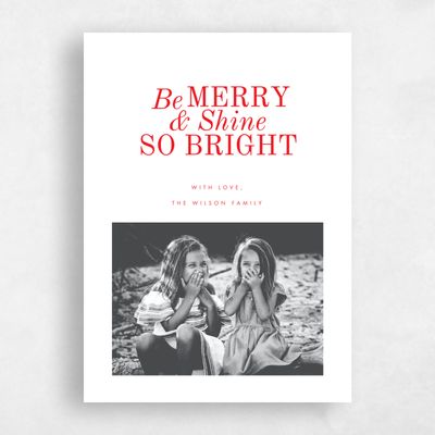White Holiday Card - Telluride Portrait