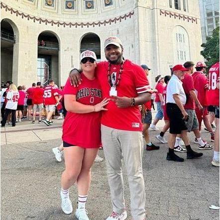 We look good in RED! B's first home Ohio State game last year! We had the most fun visiting Columbus to cheer on the Buckeyes!