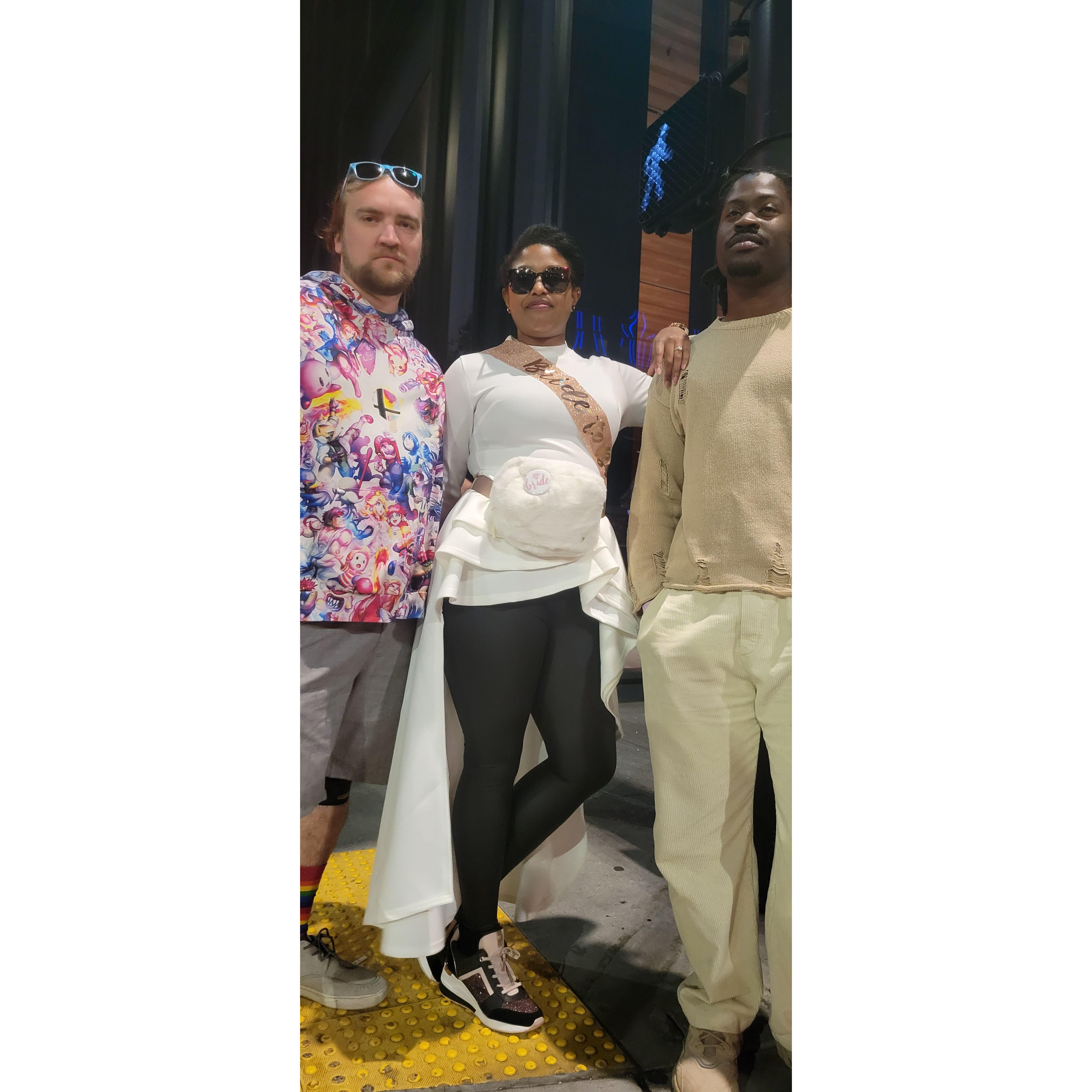 And went out with friends