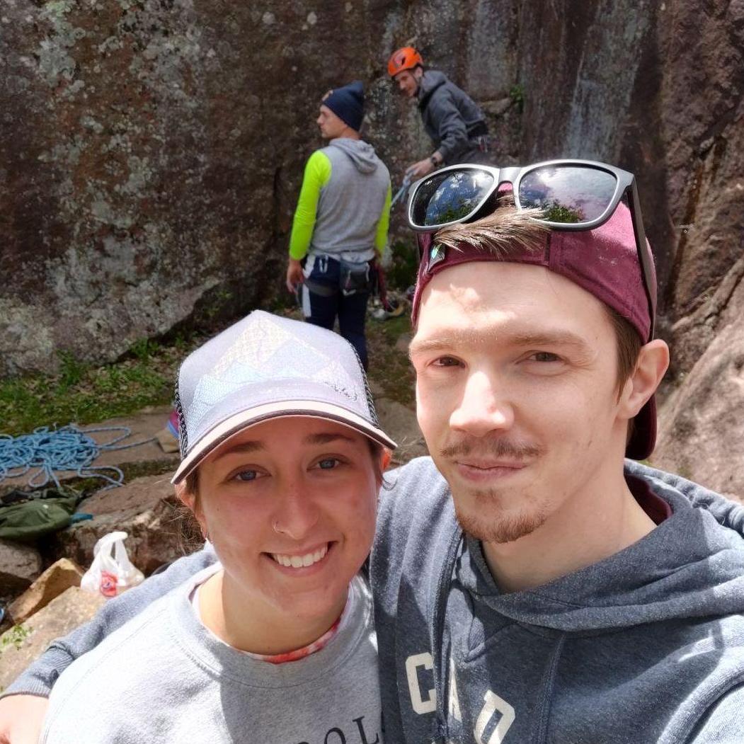 Jess gets a taste of outdoor climbing!