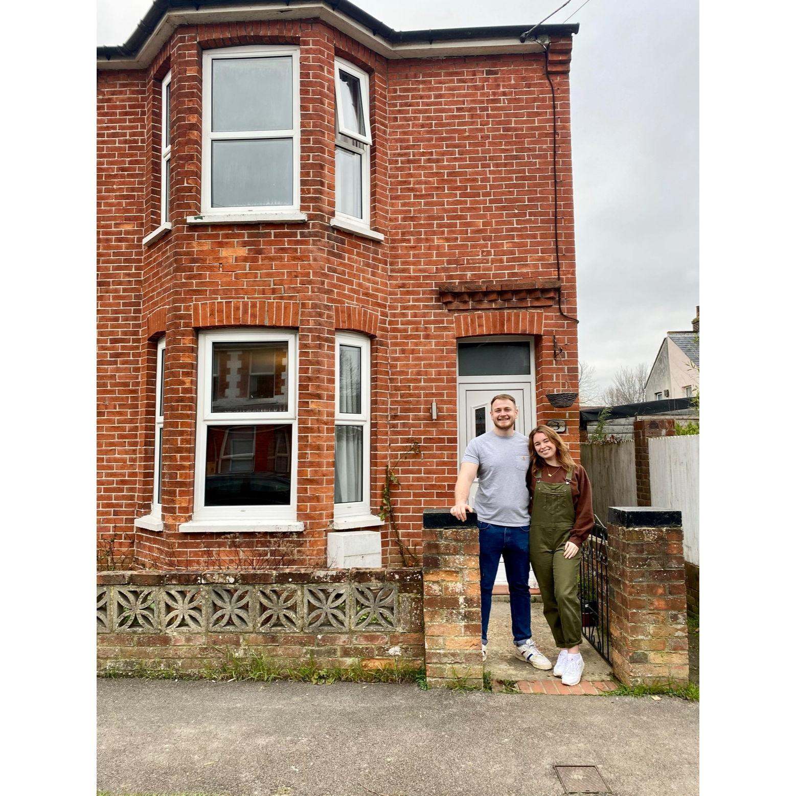 January 2022. Moved into our first home.