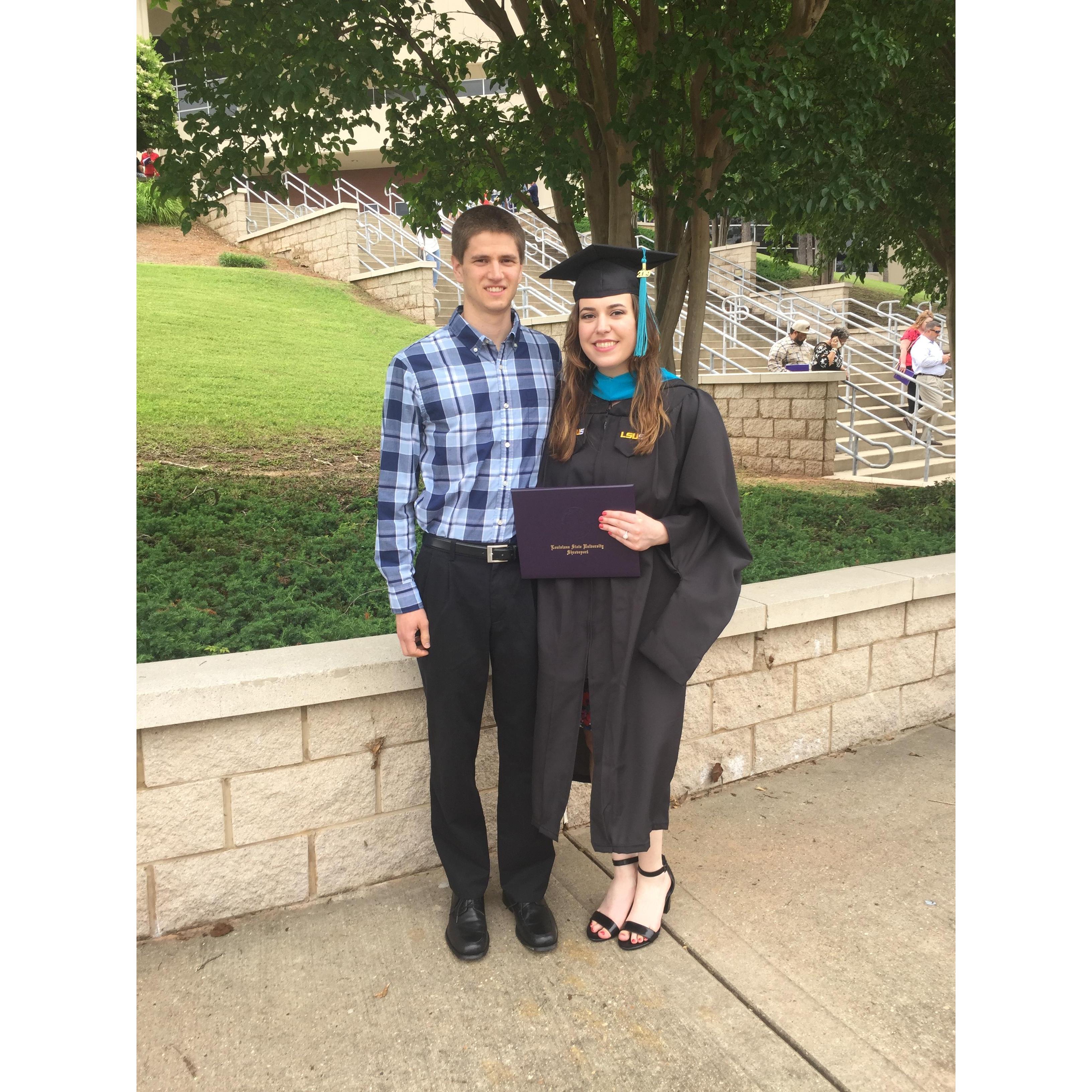 Ashley's graduation from LSU-Shreveport | May 2019