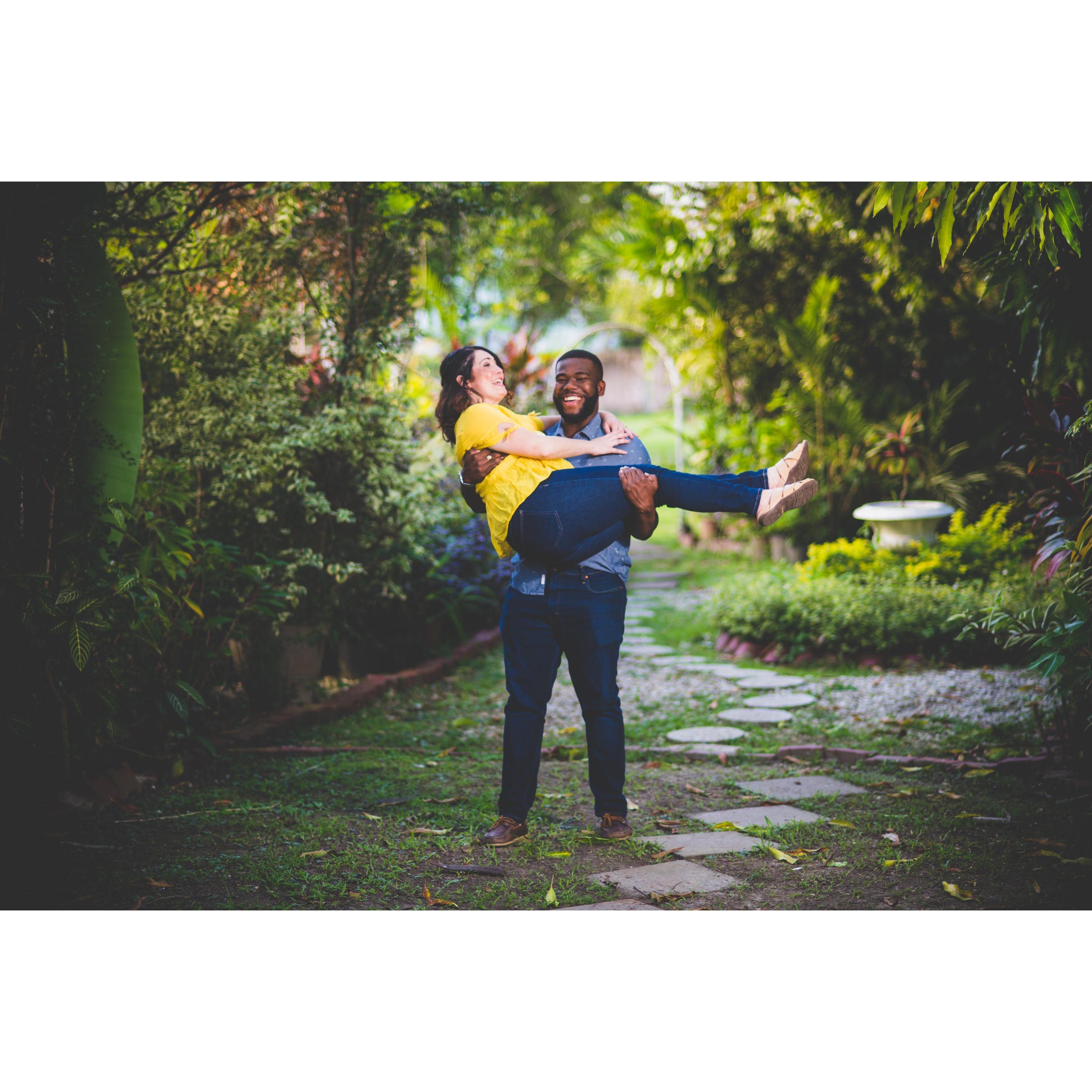 I swept her off her feet... after a few tries ;-)