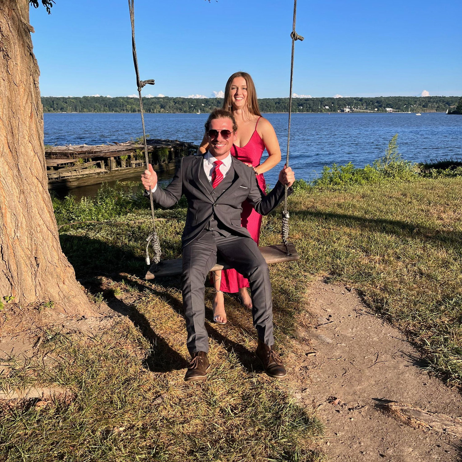 Our first wedding together.