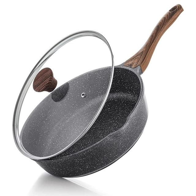 Sensarte Pots and Pans Set Nonstick with Detachable Handles, 14pcs