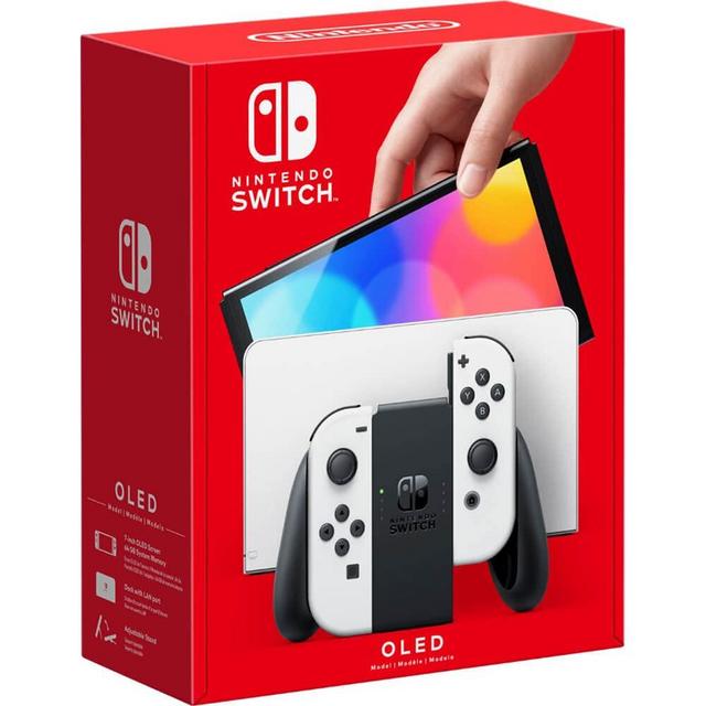 Nintendo Switch – OLED Model w/ White Joy-Con