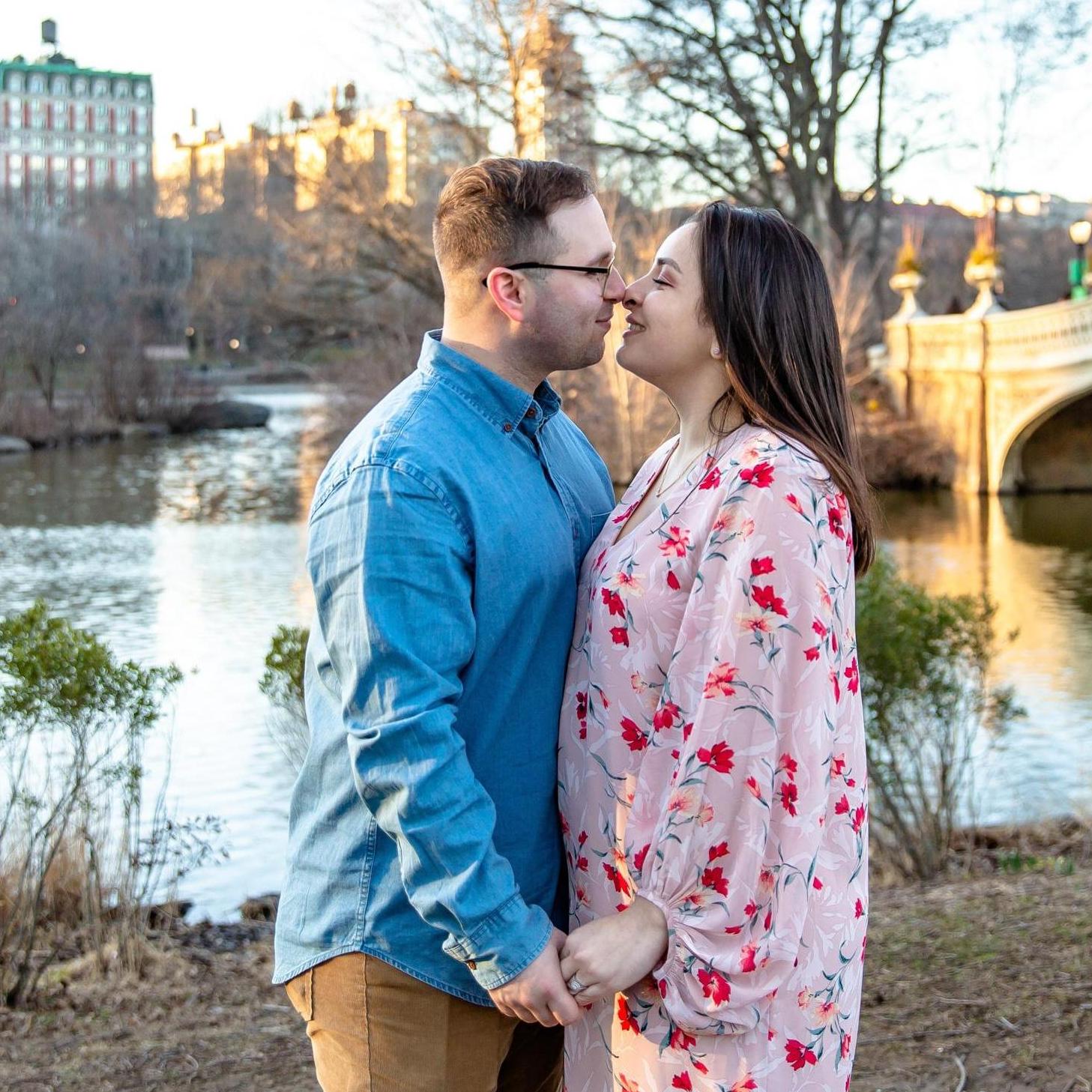 Engagement pictures in Central Park, NYC.