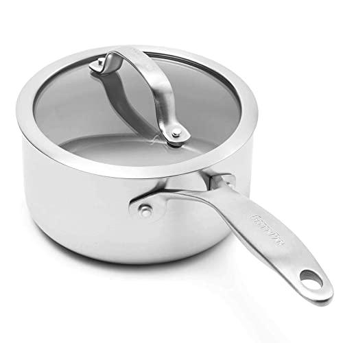 GreenPan Venice Pro Covered Sauce Pan, 1.5 Quart