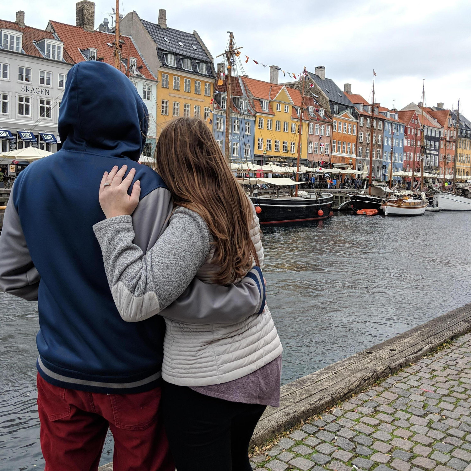 Copenhagen, Denmark - the day after Josh proposed