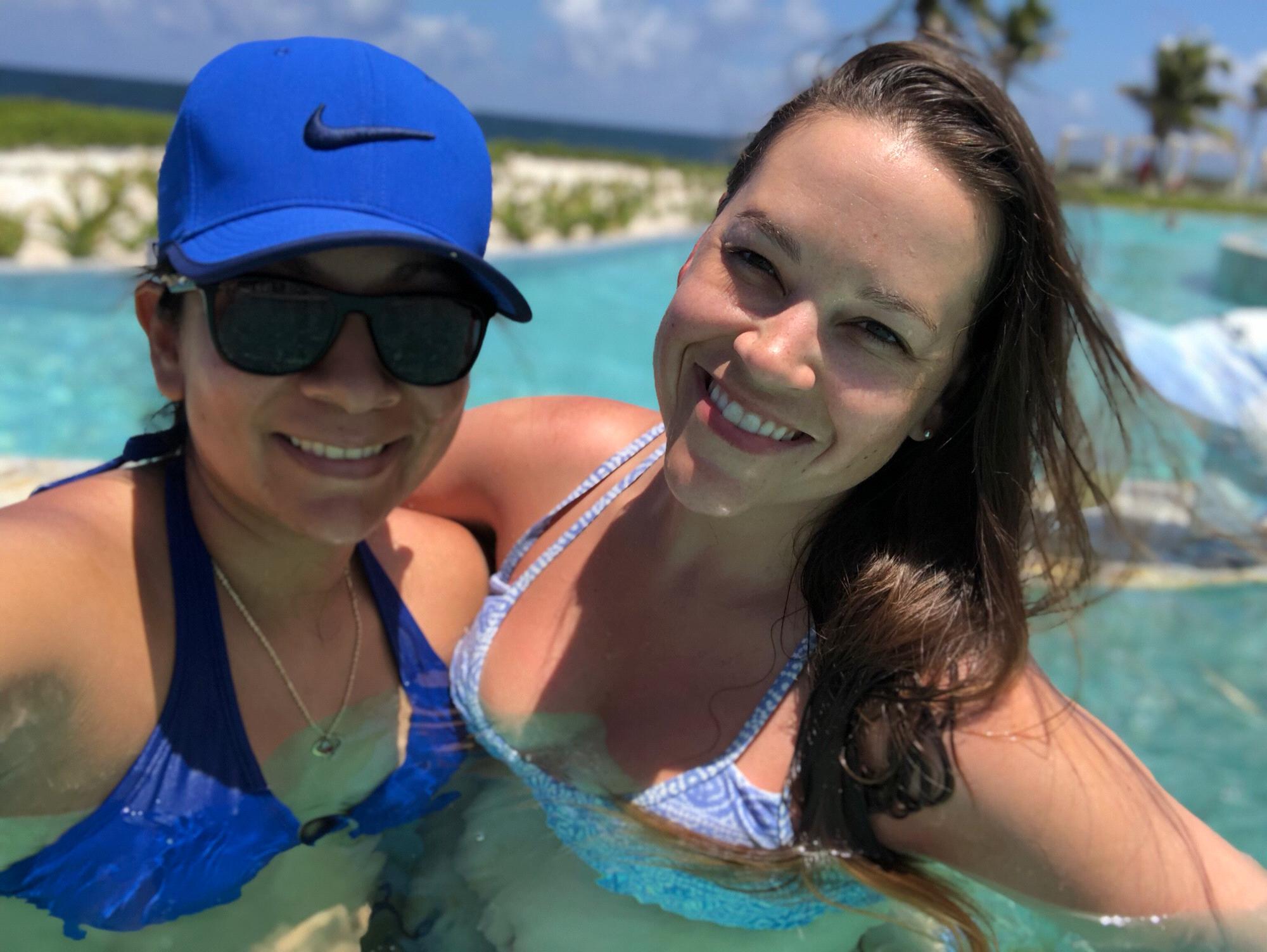 Our pool times in Mexico