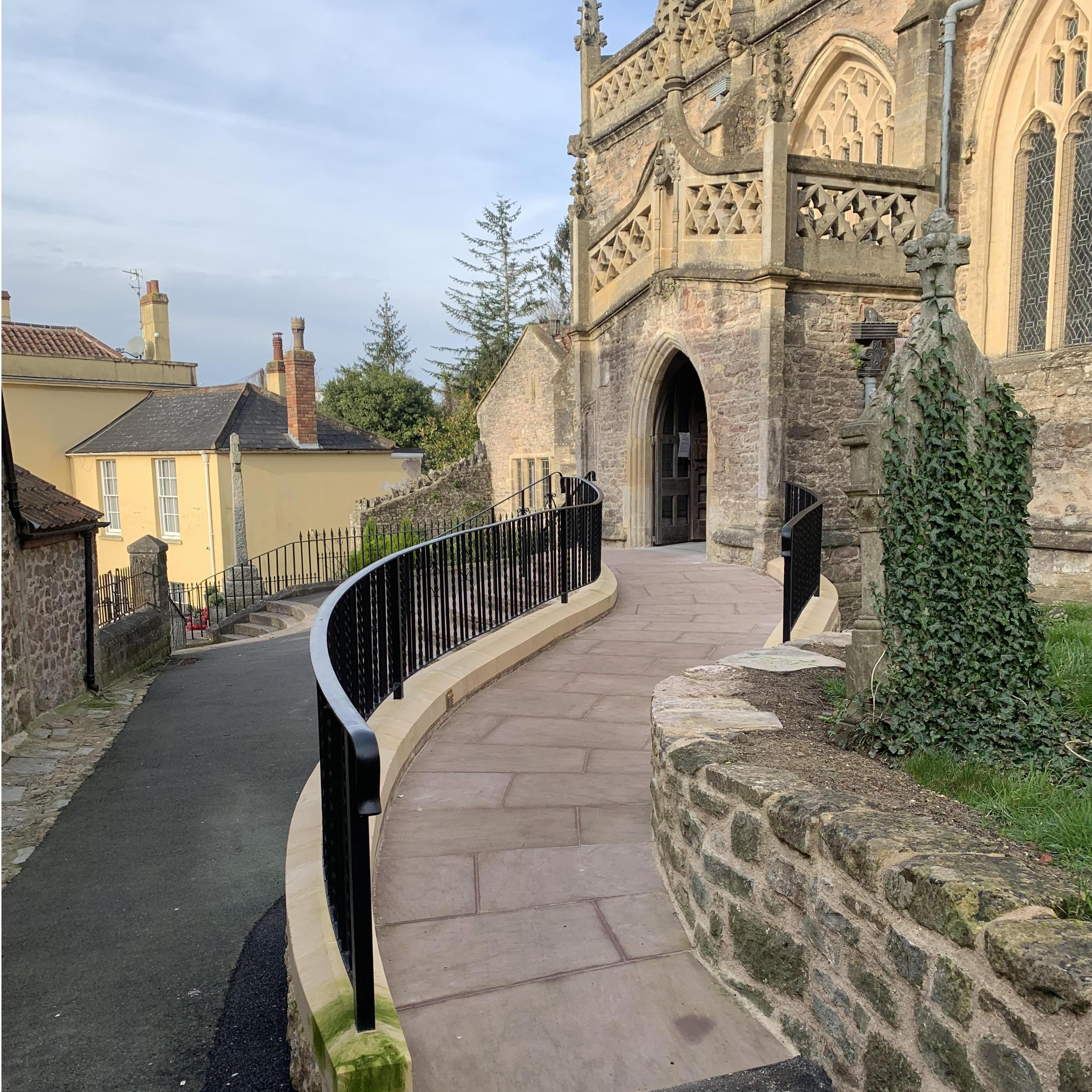 New access to the church