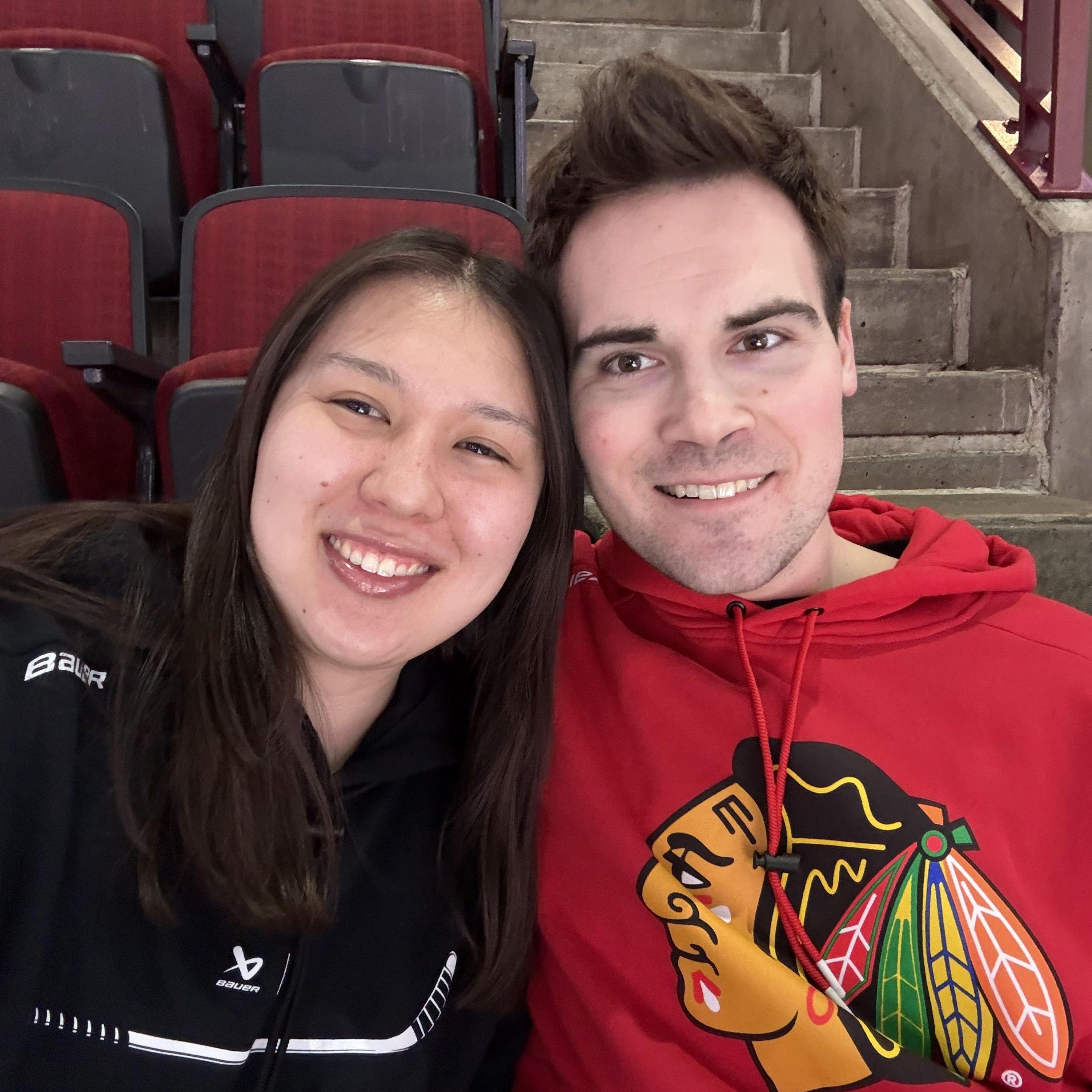 Blackhawks Hockey Game in Chicago