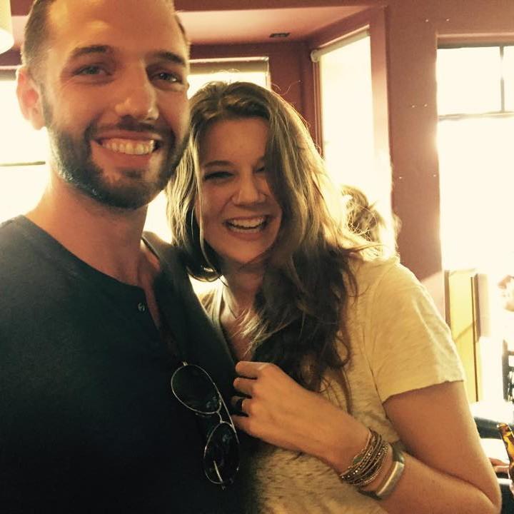 A few minutes after we first met, already laughing together.
