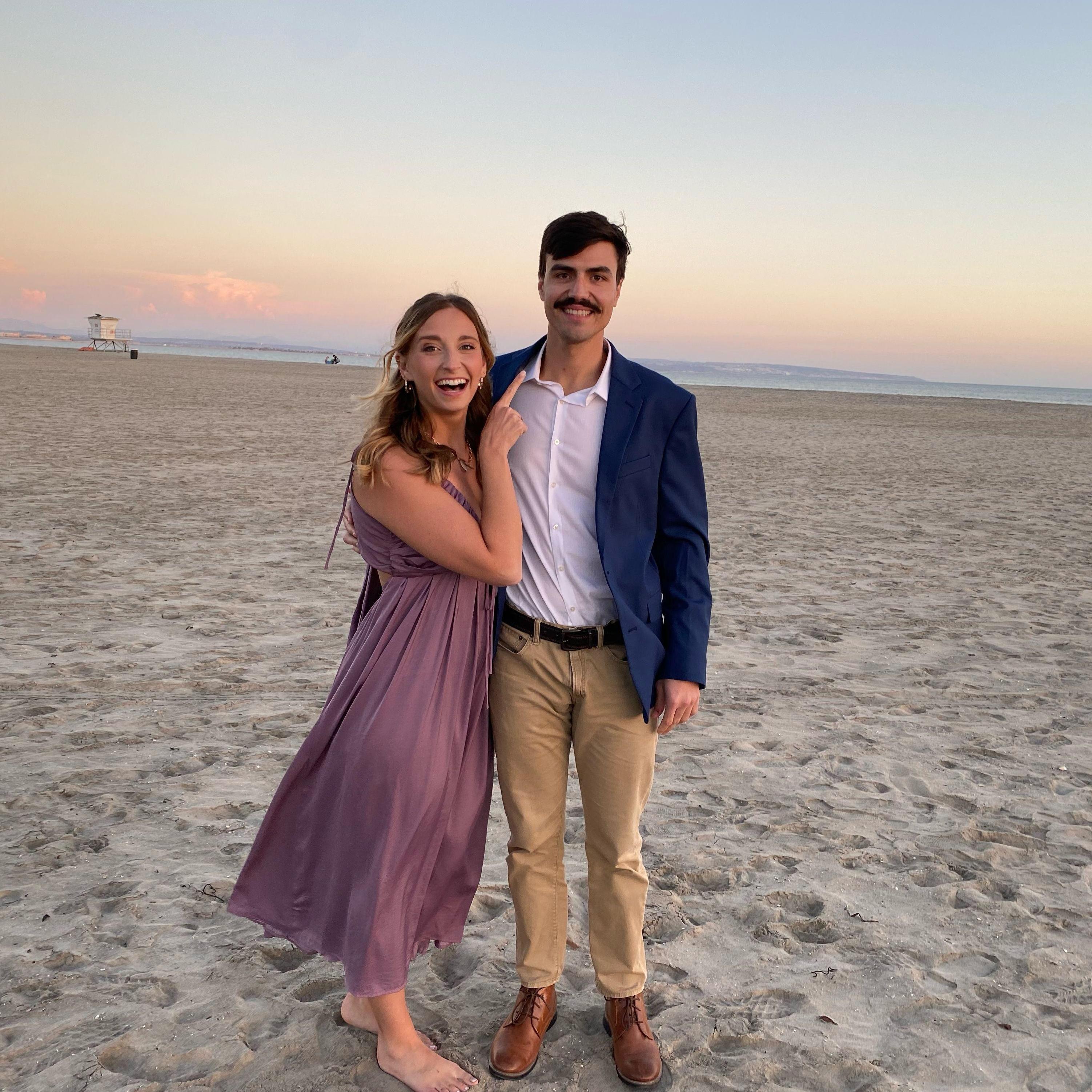 Wore the mustache on the infamous Top Gun beach in Coronado, San Diego