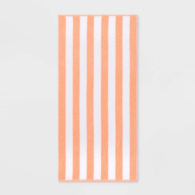 Striped Beach Towel Pink - Sun Squad™