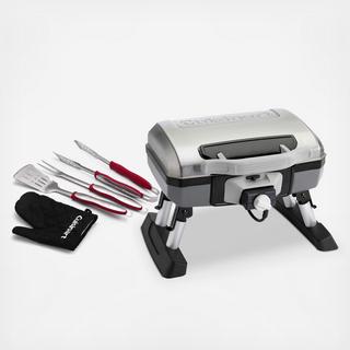 Outdoor Portable Electric Grill and Grilling Tools Set