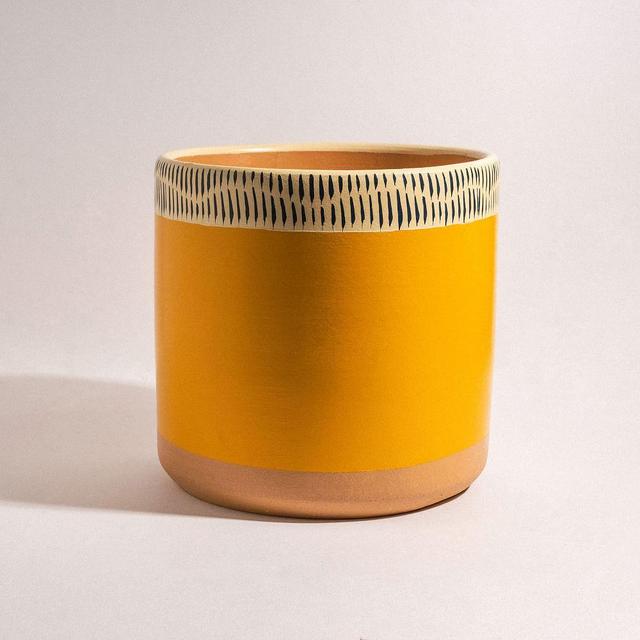 Ultralight Dreams Indoor Terracotta Planter (Yellow)