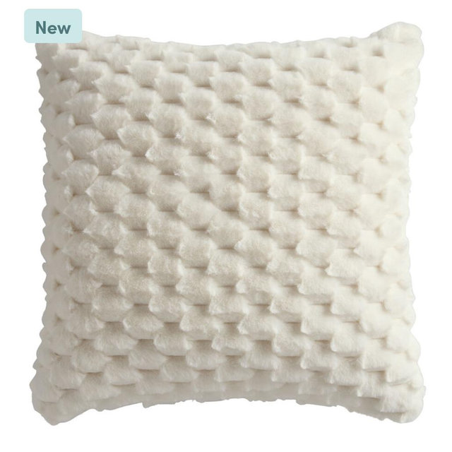 Plush Diamond Sculpted Throw Pillow - World Market