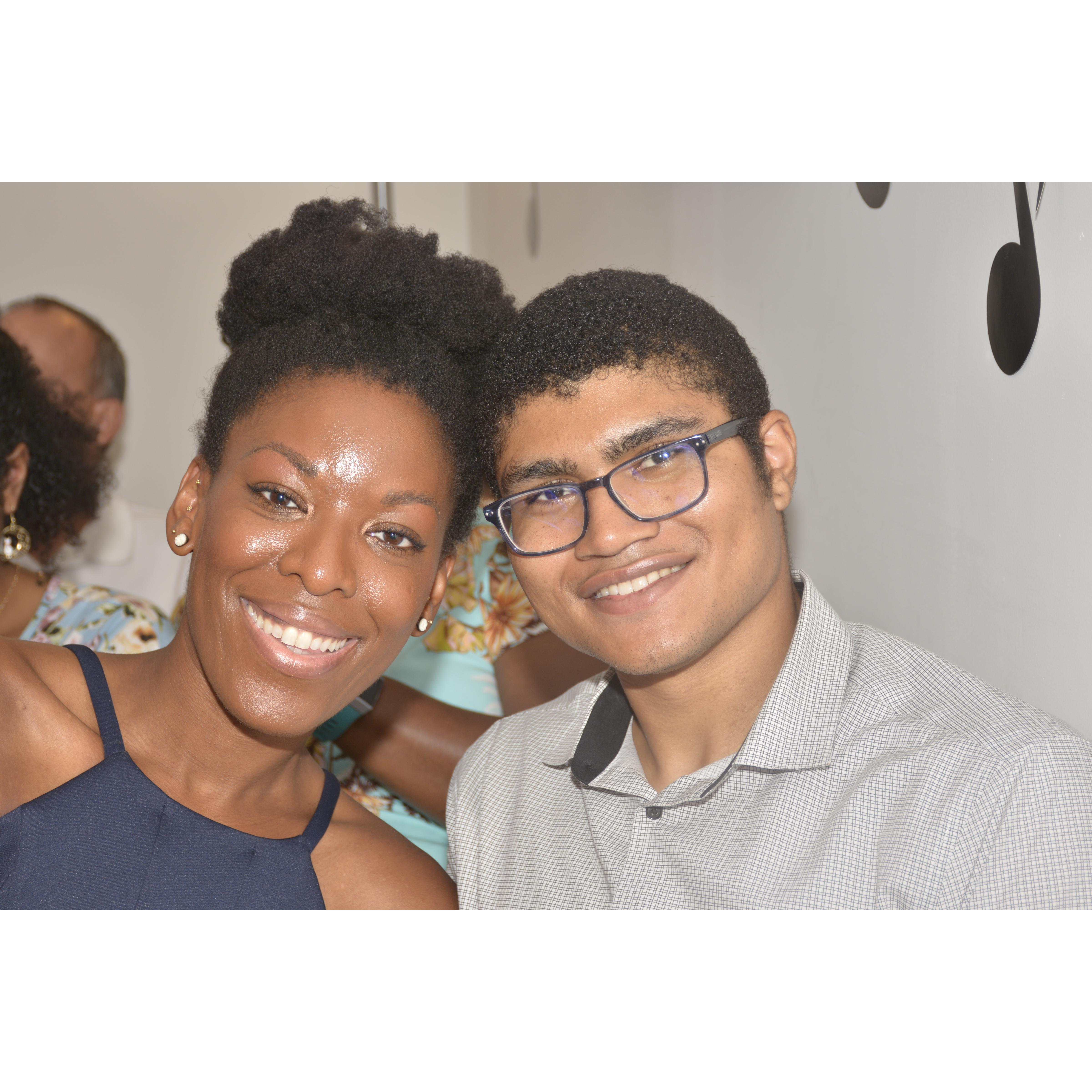 Our engagement party, June 2019.