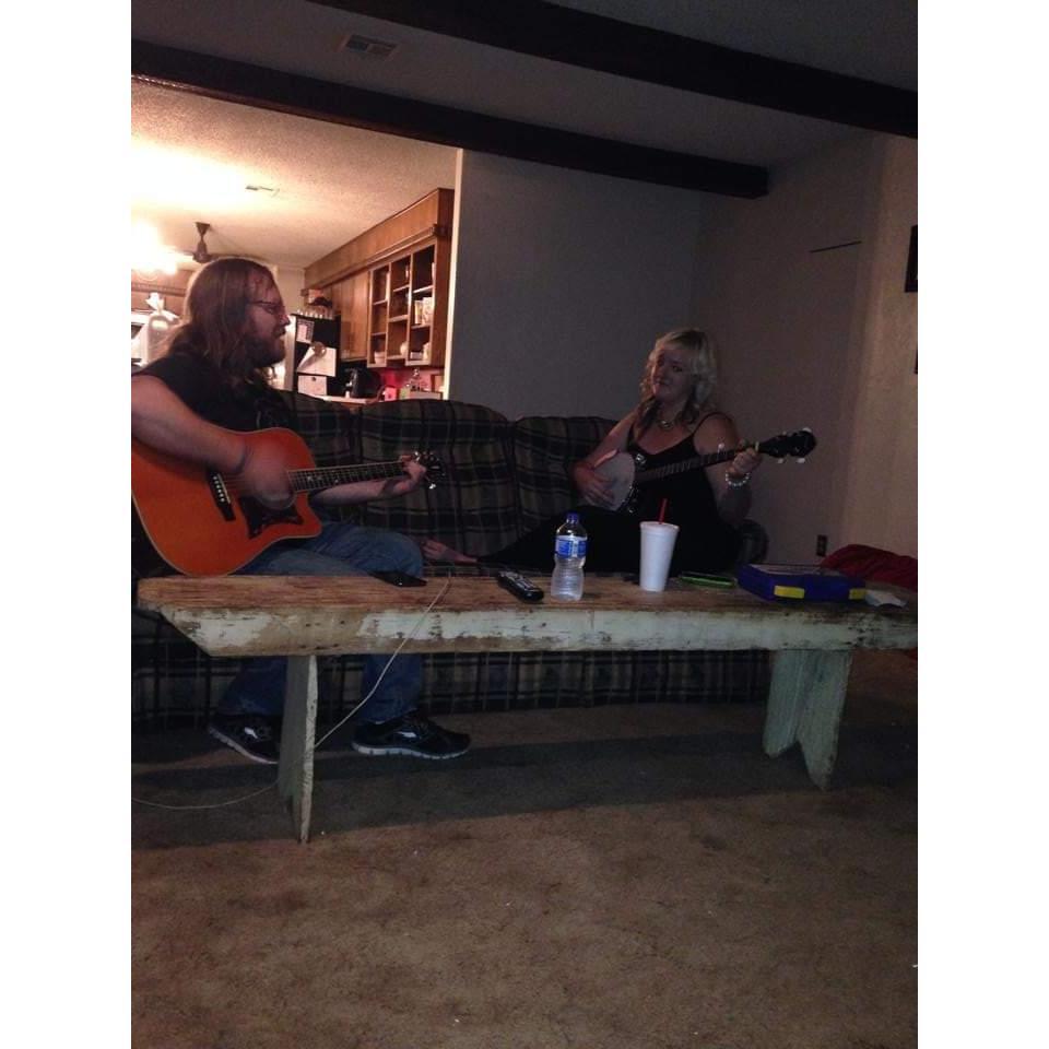 Goofing off in Altus. 2014. Thanks Shawna for the photo.