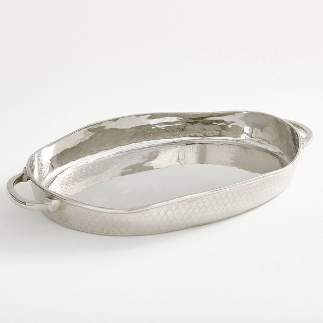 Monique Lhuillier Trelliage Bar Tray - Silver